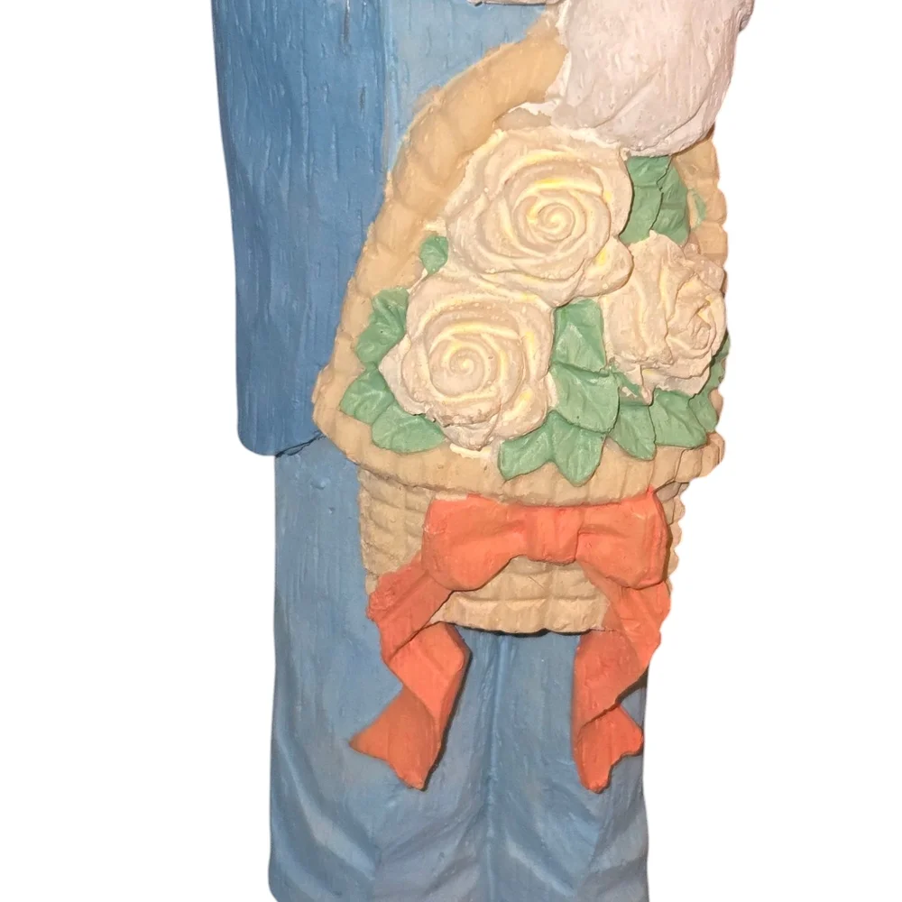 ABC Distributing Pair of 2 Brian & Frances Easter‎ Bunny Pencil Figurines 12